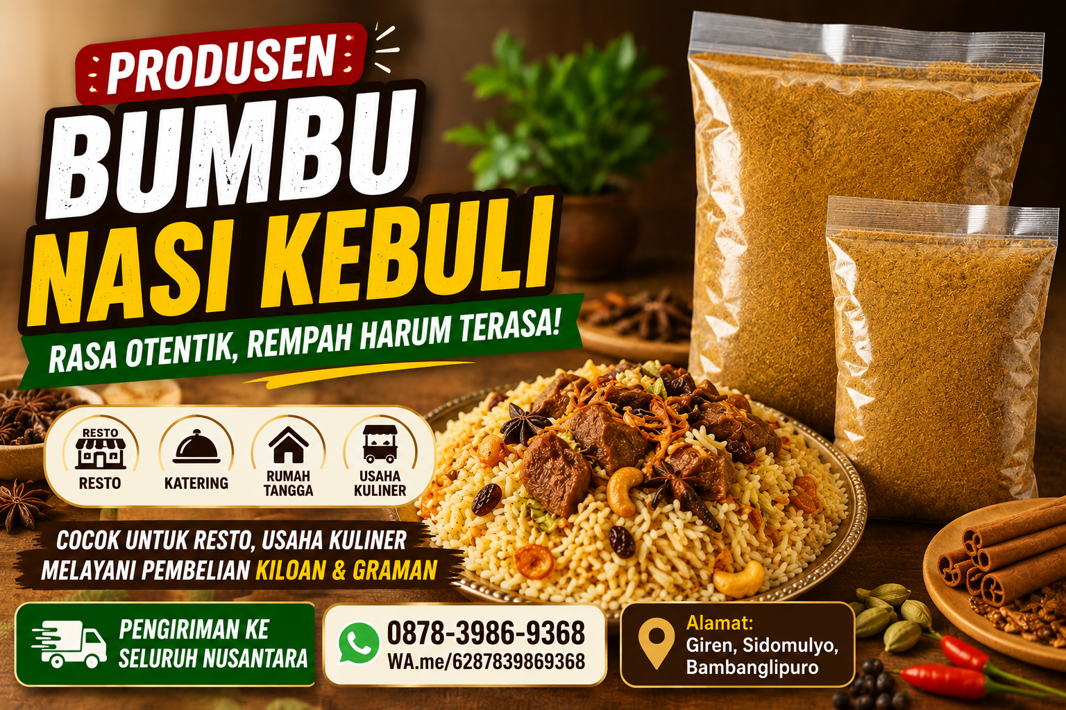 produsen bumbu nasi kebuli