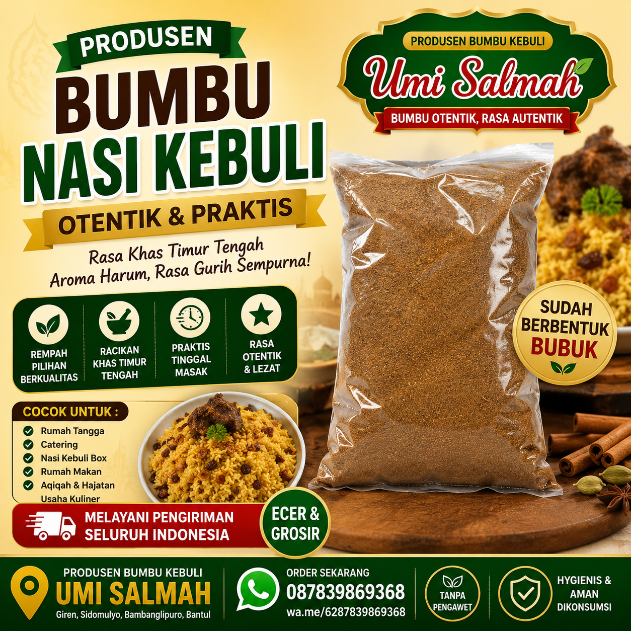 produsen bumbu nasi kebuli