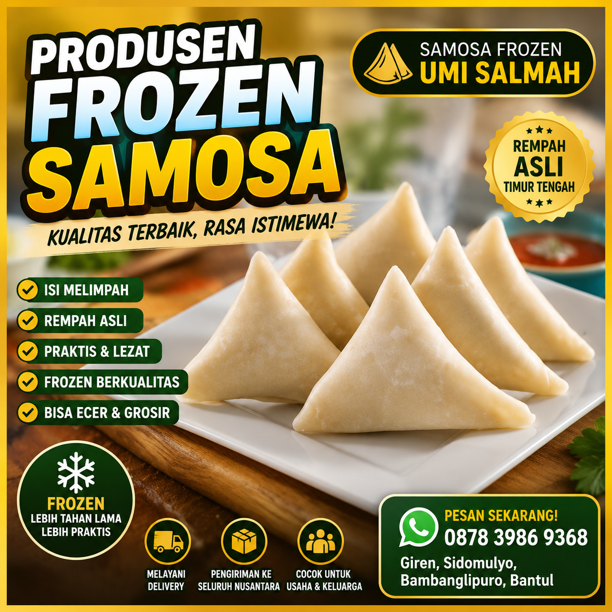 frozen samosa bantul