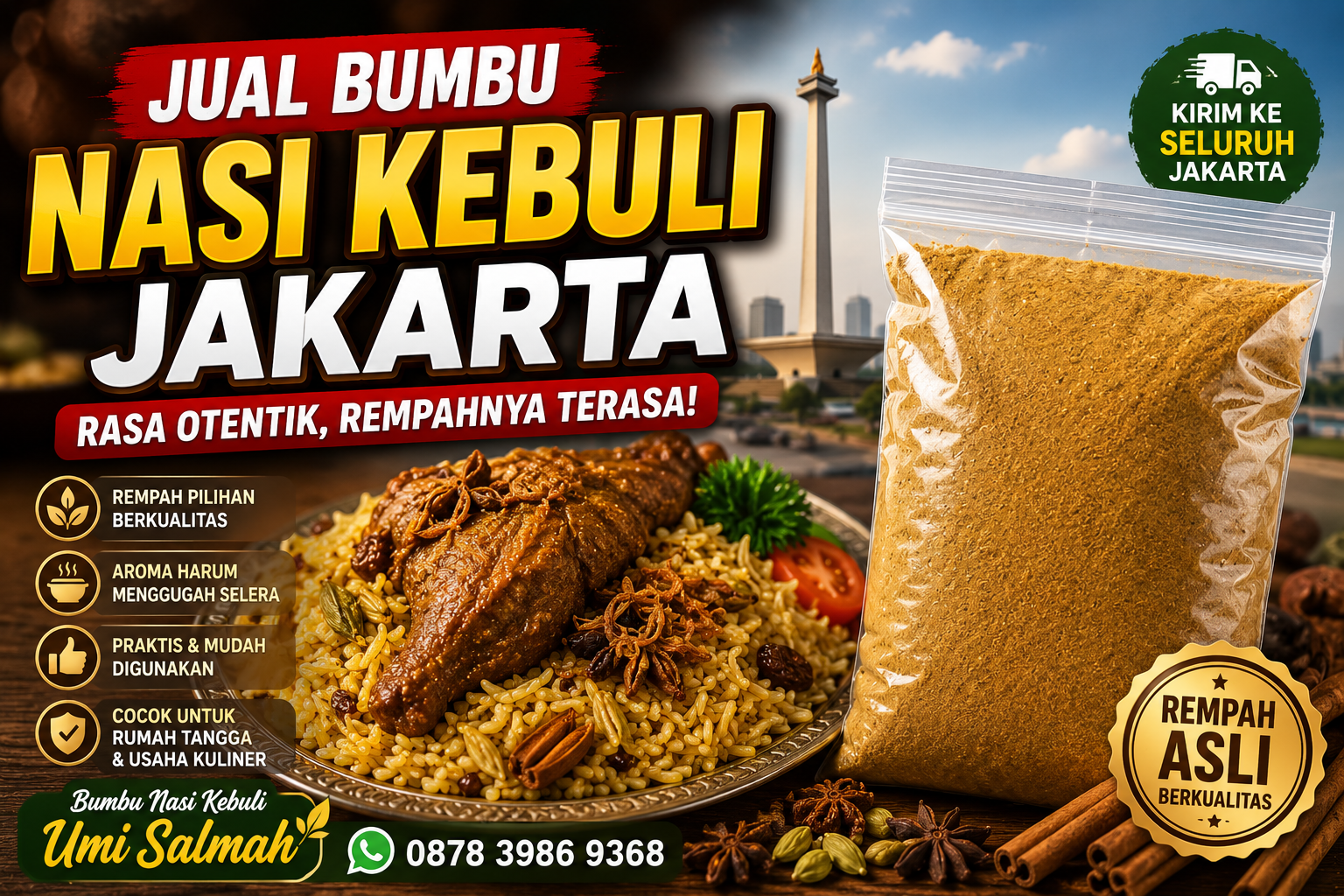Jual Bumbu Nasi Kebuli Jakarta